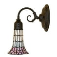 thumbnail image 4 of 5.5" Wide Stained Glass Pond Lily Wall Sconce, 4 of 7