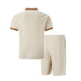 thumbnail image 5 of Weiqiqre Men's Short Sets 2 Piece Outfits Button Down Linen Shirts and Short Sets Summer Beach Outfis, 5 of 5