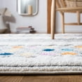 thumbnail image 4 of SAFAVIEH Moroccan Fringe Donovan Southwestern Shag Area Rug, Ivory/Grey, 5'3" x 7'6", 4 of 8