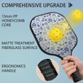 thumbnail image 2 of Pickleball Paddles Set,Pioneer Flower Floral Print Pattern Fiberglass Surface Pickleball Racket Set with 2 Indoor Outdoor Pickleball Balls and Pickleball Bag,Pickle-ball Equipment, 2 of 6