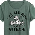 thumbnail image 3 of Instant Message - Let Me Rot In Peace Rat - Women's Short Sleeve Graphic T-Shirt, 3 of 7