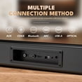 thumbnail image 5 of Dammyty Sound Bar for TV, 60W Soundbar with Built-in Subwoofer, 3D Surround Sound System TV Sound Bar, Home Theater Speakers, HDMI-ARC, Bluetooth, Optical, Coaxial, USB & AUX, 5 of 8