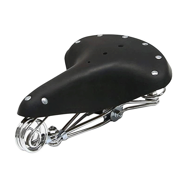 Unistrengh Retro Genuine Leather MTB Road Bikes Saddle Trunk Leather