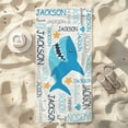 thumbnail image 4 of Personalized Beach Towel for Kids & Adults with Name 400GSM Custom 100% Microfiber Pool Towel Ultra Absorbent Super Soft Towels Personalized Gift for Women Men, 4 of 8