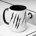 thumbnail image 6 of Effete Feline Claw Marks Scratch Accent Coffee Mug (11, 15oz), 6 of 6