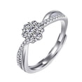 thumbnail image 2 of Fiudx Ajustador de Anillo de Moissanita, Ajustador de Cobre de Tamaño Abierto, Potenciador de Anillo de Circonita de Moda, Elegante Soporte para Anillo Suelto, Regalos para Fiestas y Banquetes, Colec, 2 of 6