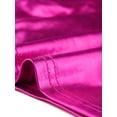 thumbnail image 6 of INSPIRE CHIC Women's Sleeveless Top U Neck Party Clubwear Holographic Shiny Metallic Crop Top M Hot Pink, 6 of 7