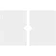 thumbnail image 4 of 34"W x 22 5/8"H x 3"ID x 11 3/4"C x 1"P Beaux Architectural Grade PVC Contemporary Ceiling Medallion, Two Piece, 4 of 11