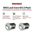 thumbnail image 2 of Yakima Car Rack System Component SKS Lock Core Kit with Key (2 Pack), 2 of 7