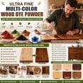 thumbnail image 3 of Purple Wood Stain Powder, Wood Dye Powder- Just Add Water - Water Based - for Indoor and Outdoor Wooden Crafts - Fast Drying - Dye Powder 2 oz Makes 2.2 Gallon of Stain (Purple, 2 oz), 3 of 8
