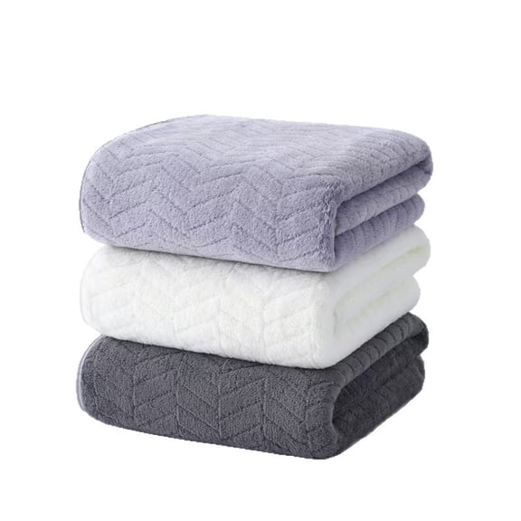 3 Pcs Large Bath Towel Set 27.5" x 55" Luxury Plush Bath Towels Soft Bathroom Towel Absorbent Blanket for Pool Shower Spa Bathroom Gym Hotel