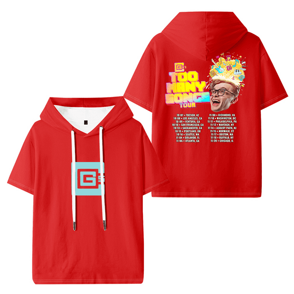 CG5 Too Many Songs Tour Hooded T-shirt Women Men Short Sleeve Tee Casual Fashion Tops
