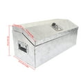 thumbnail image 6 of munirater 30 Inch Trailer Tongue Tool Box Chest Box Diamond Tread Aluminum Heavy Duty Truck Pick Up Underbody Storage Organizer Weather Resistant Seal Planks w/Keys Sliver, 6 of 6