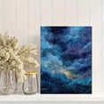 thumbnail image 2 of UXIEQU Abstract Starry Night Sky Ocean Canvas Wall Art Print 15.75x11.81 Inches, 2 of 8