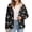 Bee Honeycomb, variant on Brown Cow Print Womens Coats Jackets Lightweight Fleece Jacket Button Down Outerwear Long Sleeve Fleece Lined Jacket with Pockets Comfy Hiking Athletic Outwear Clothes, L