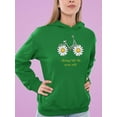 thumbnail image 2 of Daisy Bicycle Positive Quote Hoodie Women -Image by Shutterstock, Female XX-Large, 2 of 4