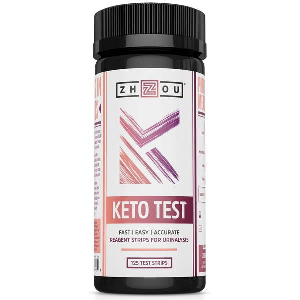 Zhou Nutrition Keto Test Strips, 125 count