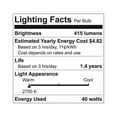thumbnail image 3 of GE wef, (4-Pack) Appliance Clear Light 40w, A15 Bulb Type, Medium Base, 415 Lumens,4 Pack, 15206, 3 of 3