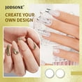 thumbnail image 2 of Set de delineadores en gel para decoración de uñas JODSONE Gold Mirror Chrome, 2 unidades, 2 of 7