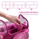 thumbnail image 2 of Bolsa de maquillaje BS-MALL de PVC transparente transparente con correa para el hombro, 2 of 6