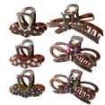 thumbnail image 5 of Weflink Heart Hair Clip Fashion Unique Claw Barrettes Large Clip Head Adornment, 5 of 7