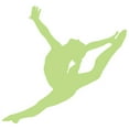 thumbnail image 2 of Gymnastics Silhouette Style Graceful Wall Decal by Wallmonkeys Peel and Stick Graphic (24 in W x 23 in H) WM56553, 2 of 4