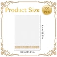 thumbnail image 4 of Paquete de 100 servilletas desechables doradas, servilletas de lino decorativas, servilletas de fiesta suaves y absorbentes, toallas de mano para invitados para baño, cocina, fiesta, cena o evento, 4 of 5