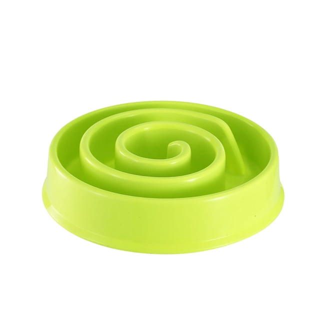 Methold Cuenco de alimentación para mascotas, alimentador lento, antihinchazón, cuenco de entrenamiento para hábitos alimentarios, de PP, Suministros de alimentación y agua para mascotas verde