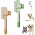 thumbnail image 1 of HAYAN Avatore Zenbrush, Zenbrush Cat Comb, Zen Brush for Cats, Pet Hair Removal Combs with Long & Short Stainless Steel Teeth for Shedding, Multifunctional Pet Hair Removal Comb (2pcs Mix), 1 of 1