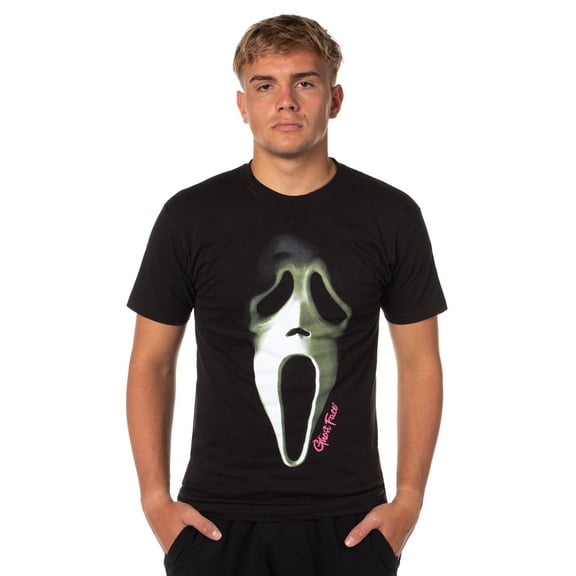 Scream Horror Film Men's Ghost Face Mask Disguise Graphic Print T-Shirt