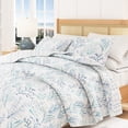 thumbnail image 6 of Coastal Quilt Set - Lightweight, Soft, All-Season - 2-Piece Reversible Bedding Set (Twin / Twin XL, Watercolor Coral), 6 of 6