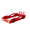 Red, variant on Tcbosik Car-Shaped Platform Bed, Twin Size Bed Frame with Storage Shelf and Wheels for Bedroom, Easy Assembly, Red