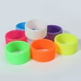 thumbnail image 4 of 4 Pcs Silicone Tennis Racket Grip Ring Handle Closure Rubber Ring green, 4 of 6