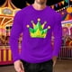 thumbnail image 5 of Mens Casual Camisetas, Carnaval Impreso Manga Larga Cuello Redondo Suelto Ajuste Superior, 5 of 5