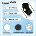 thumbnail image 4 of King Mills Plus Size Arm Brace for Tennis Elbow, Ideally Used as Elbow Stabilizer Brace for Relieving Tendonitis, Arthritis, Bursitis, Sprains, and Strains in Tennis, Bowling, and Daily Activities., 4 of 7