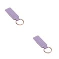 thumbnail image 4 of Riwesomey Llavero de motocicleta, fácil de usar y adecuado para hombres y mujeres, llavero de aro, llavero, llavero, regalo, anillo de plata Anillo Plata Violeta 2piezas, 4 of 6
