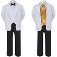 thumbnail image 2 of 6pc Color Bow Tie + New Baby Toddler Boy Black Wedding Suit Tuxedo S-20 New Teen, 2 of 3