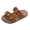 Brown, variant on Fashion Slides for Girls Summer Toddler Sandals Open Toe Flower Girl Sandal Beach Water Shoes Black Size 6.5