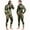 Green, variant on Men's 5mm Camo 2-Piece Wetsuit - Thermal Neoprene for Spearfishing/Scuba/Surfing
