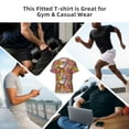 thumbnail image 6 of Bixox Men's Fruit-Flavored Ice-Cream Printed Short Sleeve Skinny Athletic T-Shirt, 6 of 6