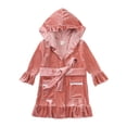 thumbnail image 1 of Conjuntos de pijamas familiares a juego de Navidad esenciales para invierno, ropa de dormir para niños y niñas, ropa de encaje de terciopelo rojo para niños, traje para bebés, 1 of 4