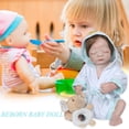 thumbnail image 3 of Muñeca de simulación de bebé recién nacido, juguete de vinilo suave para regalo de niños, juguetes de jardín de infantes Hugtrwg  Para estrenar, 3 of 7
