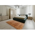 thumbnail image 4 of Ahgly Company Indoor Round Mid-Century Modern Mahogany Brown Oriental Area Rugs, 4' Round, 4 of 6