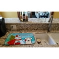 thumbnail image 2 of Snowman with Yellow Labrador Dish Drying Mat, 2 of 7