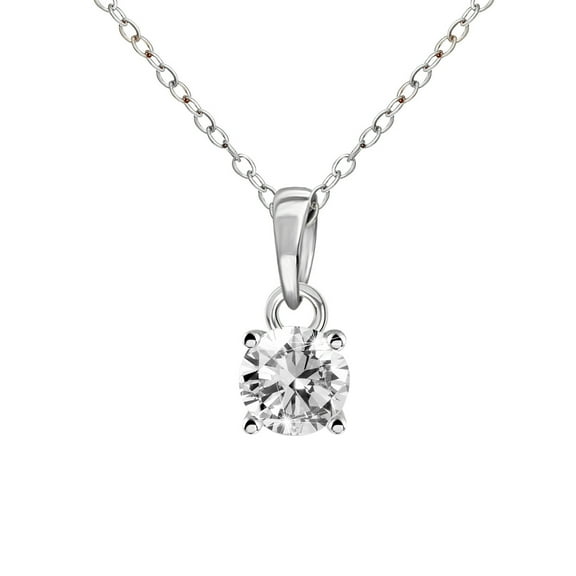 2 Carat | 14K White Gold | IGI Certified Lab Created Diamond Solitaire Pendant Necklace | F-G Color, VS1-VS2 Clarity Friendly Diamonds