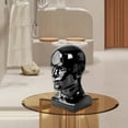 thumbnail image 5 of Gazechimp Bald Mannequin Head Male Freestanding Hat Holder for Hairpieces Headset Shop Black, 5 of 7