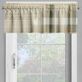 thumbnail image 3 of Ambesonne Cottagecore Valance & Curtain 3 Pcs Set, Neutral Boho Flowery, 55"x36", Off White Grey Yellow, 3 of 7