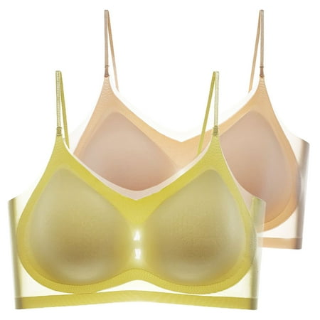 WCJM Thin Bras Summer Thin Plus Size Ice Comfort Bra Balconette Bras C Seamless wireless designs for all-day ease
