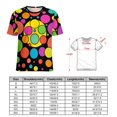 thumbnail image 2 of Colorful Dots T Shirts Basic T-Shirt Short Sleeve Ladies Tee Shirt Summer Graphic Clothing, 2 of 5