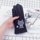 thumbnail image 1 of Invierno mujer ante cuero más terciopelo grueso ciclismo cálido mitones encantador gato de dibujos animados bordado a LingWen 9024715584601, 1 of 1